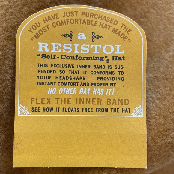 Resistol self-conforming hat 7 1/8” - Picture 5 of 8